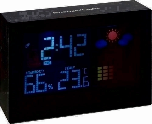 Digital Weather Station Clock with Alarm - Derby