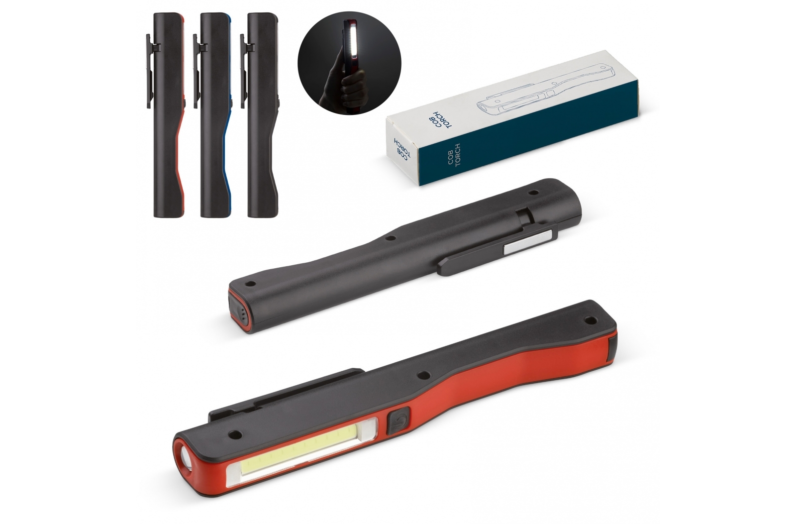 Innovative Flashlight with COB Technology and Magnetic Clip - Frampton Cotterell