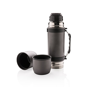 Elegant Stainless Steel Vacuum Flask with Cups 700ml - Lichfield