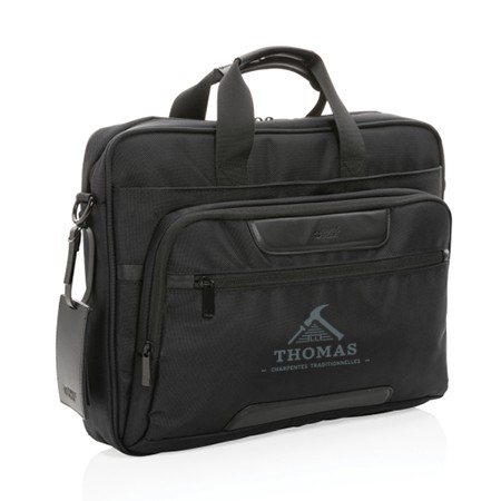 Sacoche pour ordinateur portable en polyester recyclé avec traceur AWARE™ - Yeovil