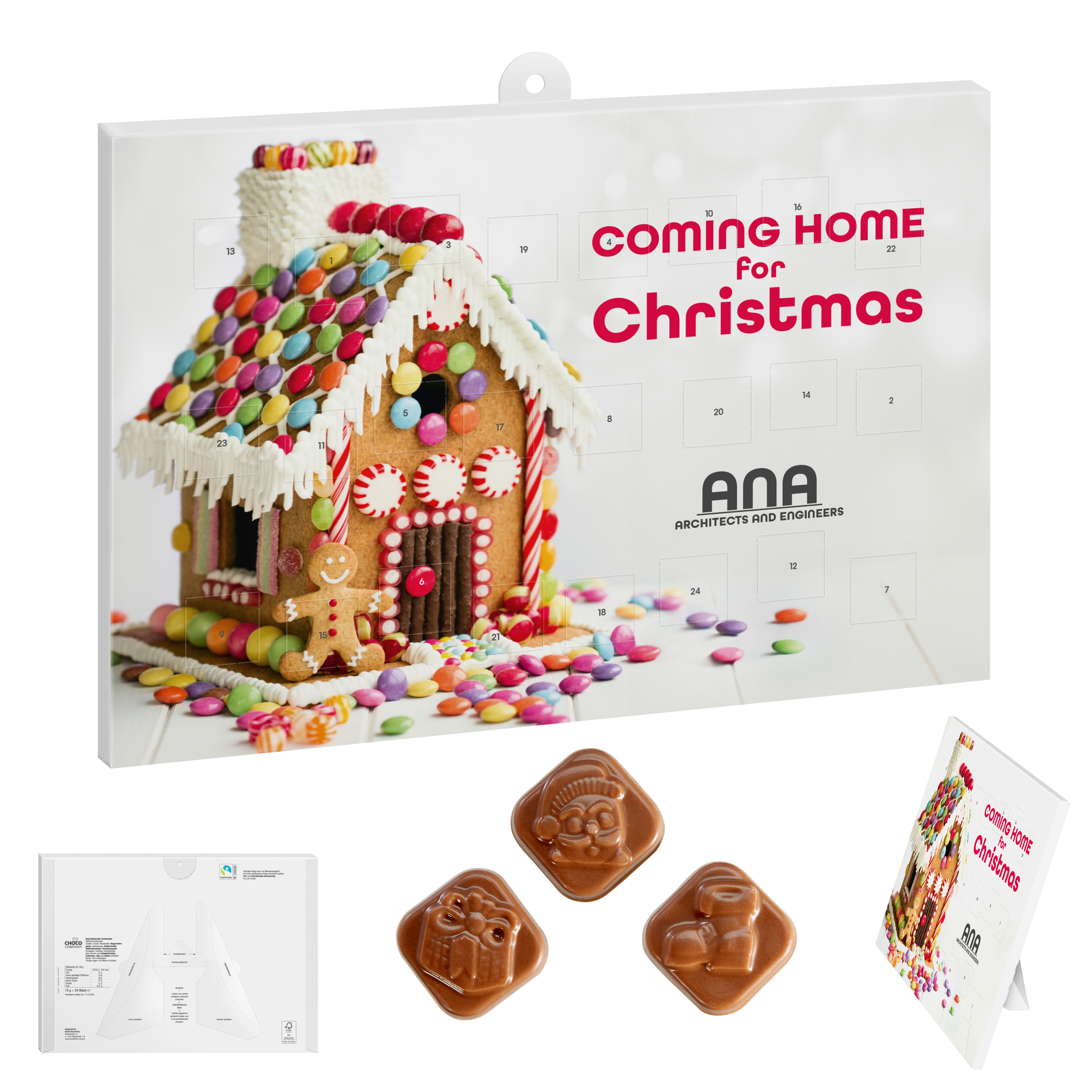 Classic Chocolate Delight Calendar - Beeston and Stapleford printed with logo