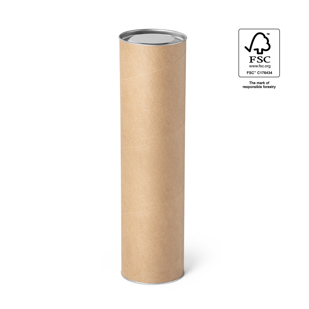 FSC™ Round Box with Metal Top and Bottom - Peckham - Brierley