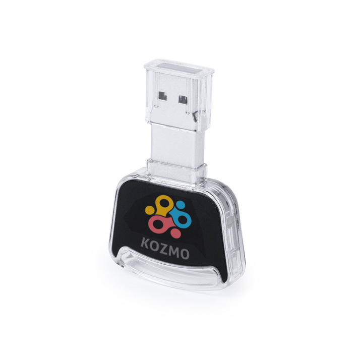 USB Stick bedrucken mit leuchtendem Logo Autoschlüssel 16 GB - Litschi