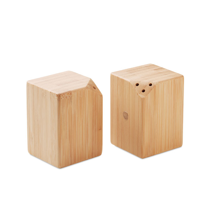 Bamboo pepper and salt set