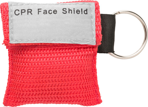 A plastic CPR mask that comes in a sealed polyester bag with a velcro closure - Piddletrenthide - Sleaford