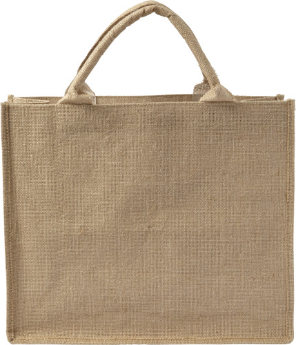 Laminated Jute Shopping Bag - Abbotsley - Irlam and Cadishead