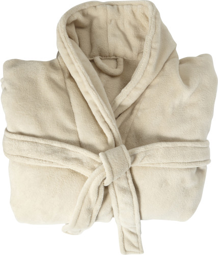 Fleece Bathrobe with Front Pockets - Woolston