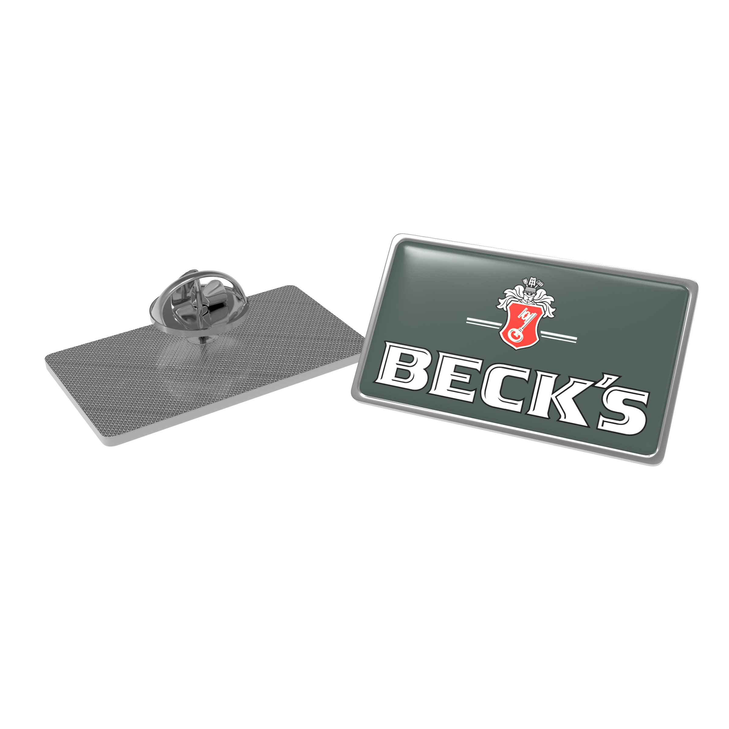 Rechteckiger Metall-Dom-Pin - Bad Liebenwerda