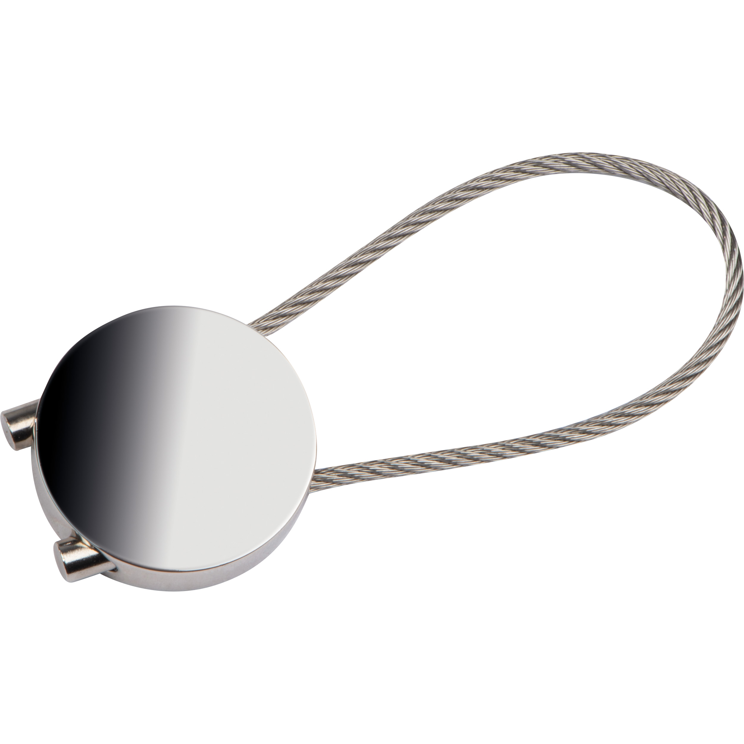 A circular keyring with a wire loop - Melbury Bubb - Mere