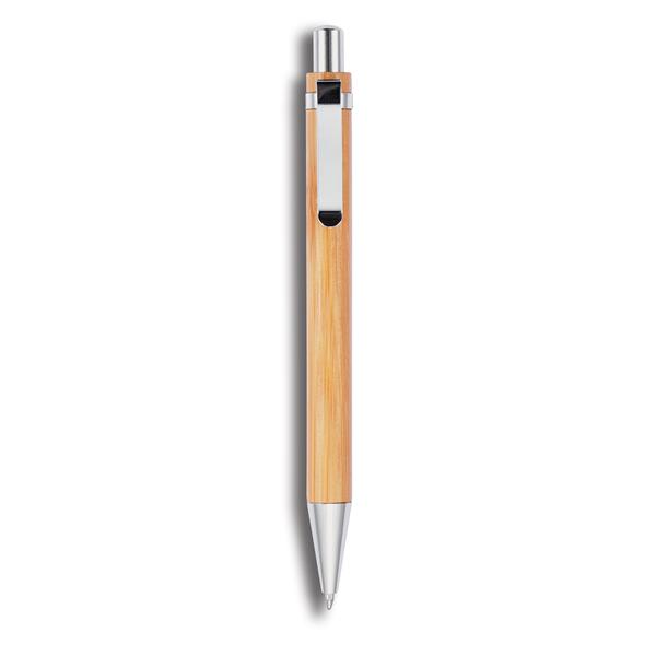 Metallring Kugelschreiber aus Bambus - Schwentinental 
