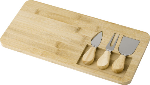 Bamboo Cheese Board with Utensils - Shanklin