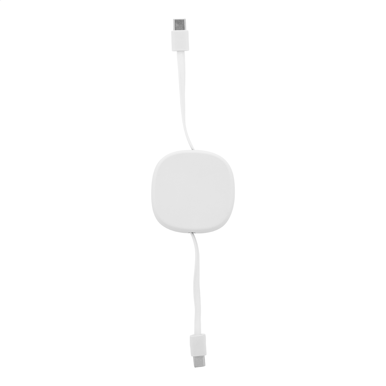 Cable de carga retráctil Cabsle USB-C 60 W de ABS reciclado con logo