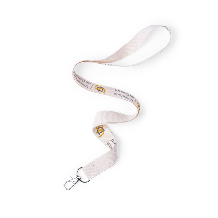 100% Cotton Nature Line Lanyard with Metal Carabiner - Bognor Regis