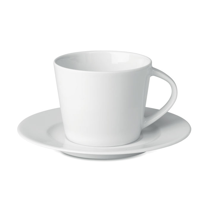 Conic Cappuccino Cup with Saucer 160ml - Ashby Woulds - Droitwich Spa