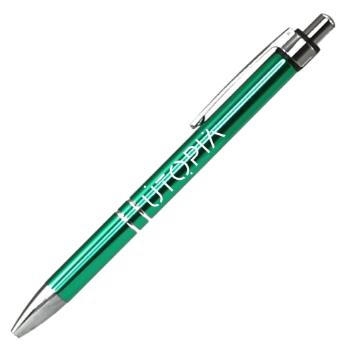 Two-Tone Aluminum Push-Up Ballpoint Pen - Fillongley