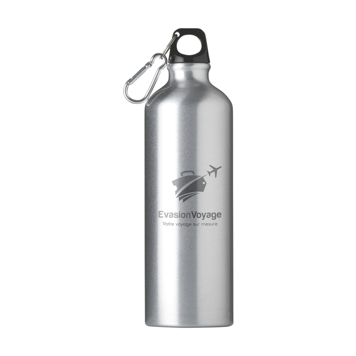 Aluminium Water Bottle with Carabiner 750ml - Ashton-in-Makerfield  
