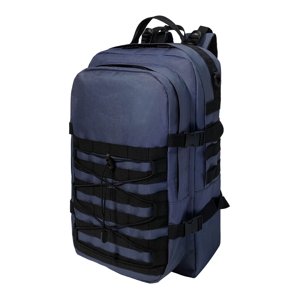 Tactbak 600D RPET outdoor backpack with 15" laptop pocket and logo printed with logo