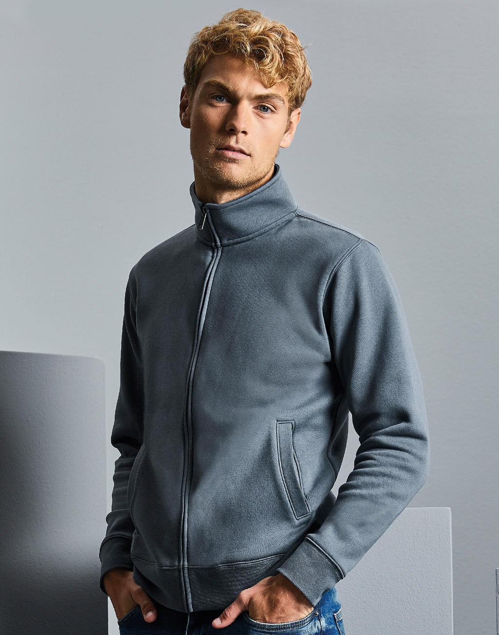 Heavyweight Cotton Blend Zip-Up Jacket - Piddlehinton - Hessle