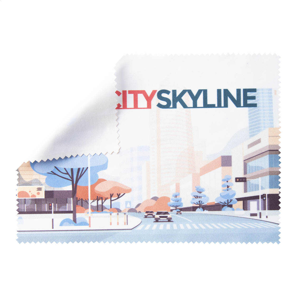 Dioptry 180 g/m² microfibre cleaning cloth with logo, sublimation print printed with logo