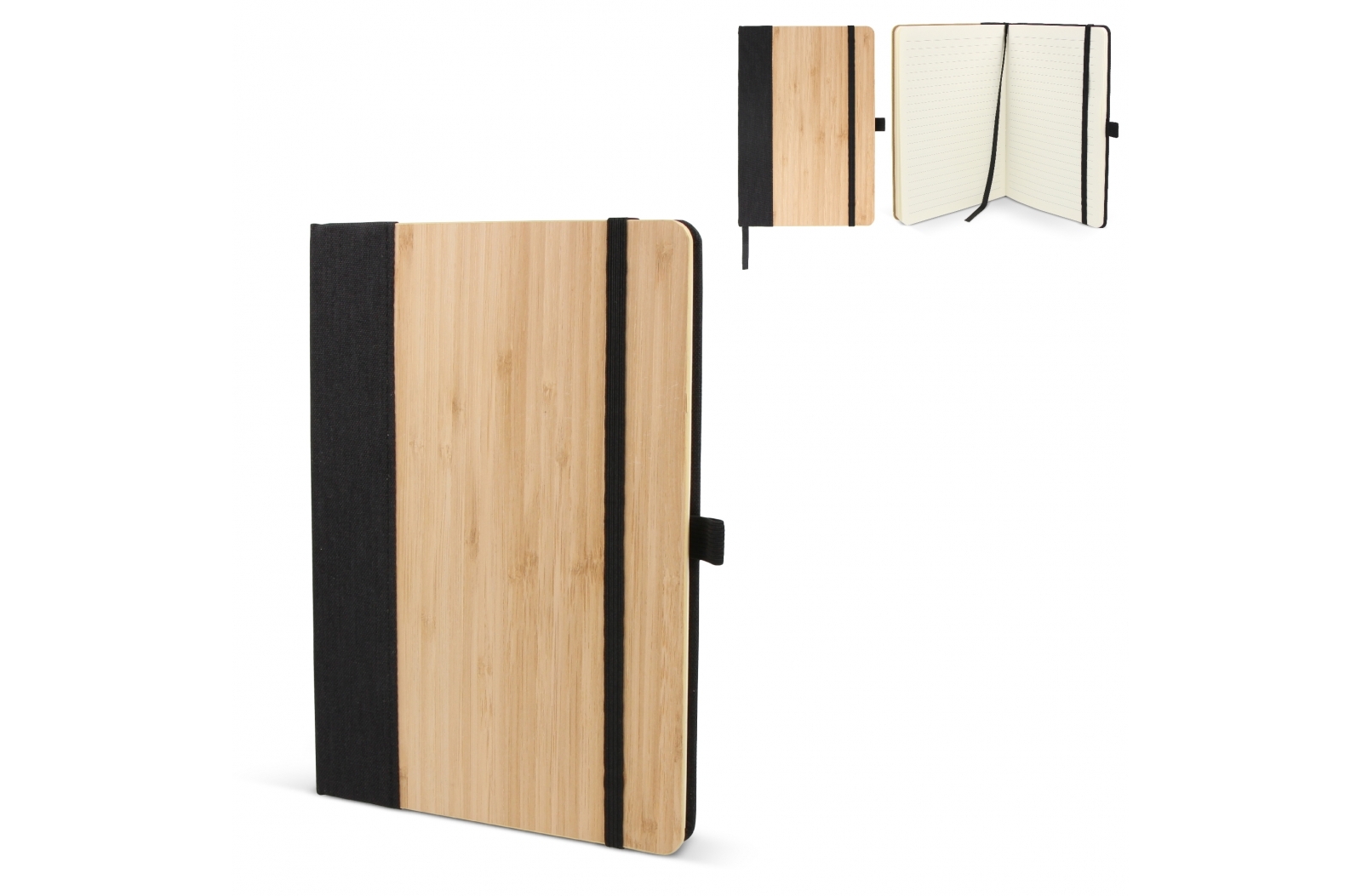 Bamboo Eco Notebook - Criccieth printed with logo