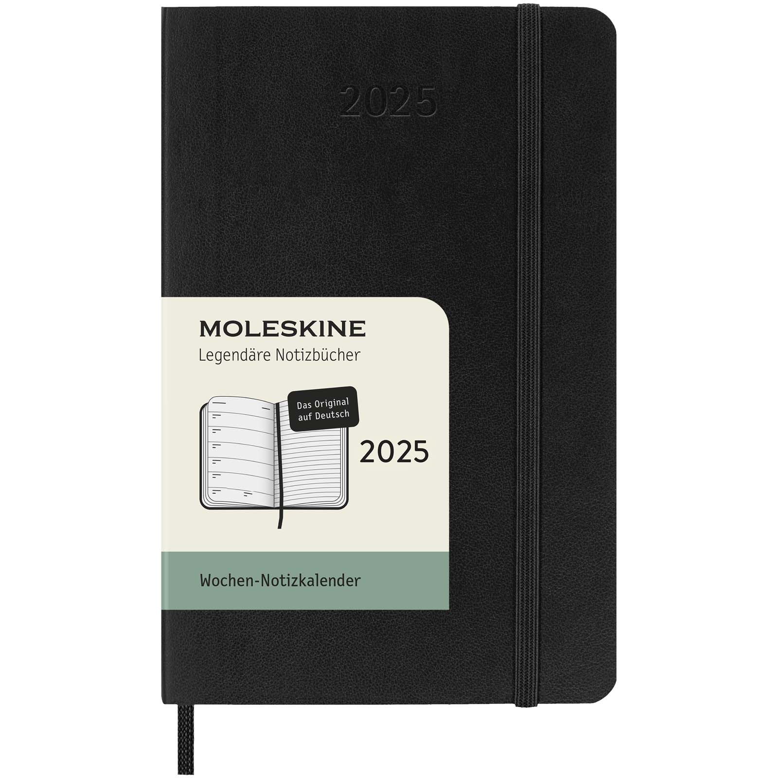 Moleskine 12-month weekly pocket diary with soft cover - German