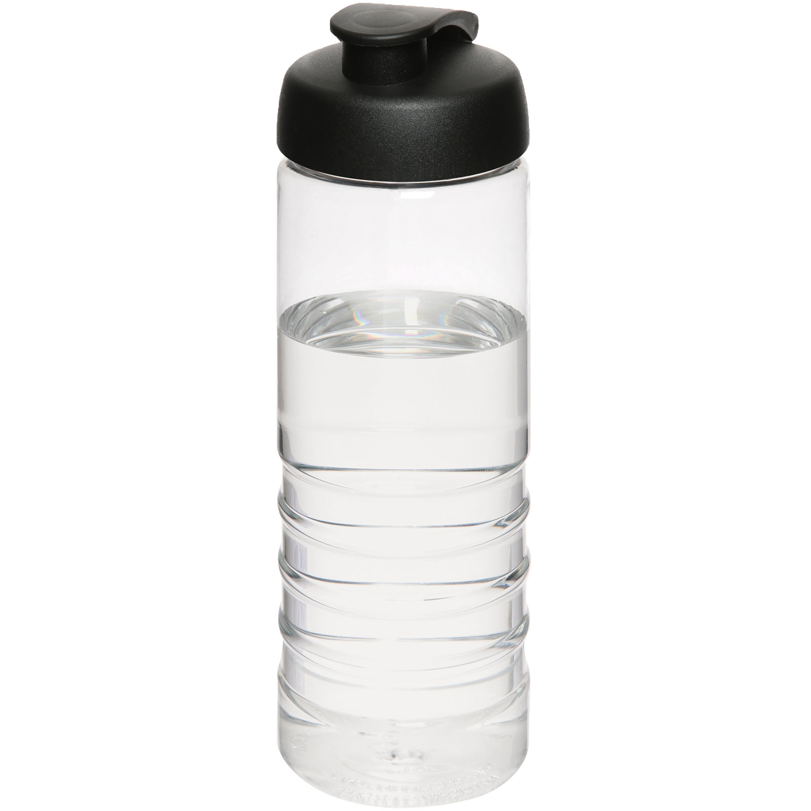 Sport water bottle with single-wall structure and ribbed design - Aycliffe