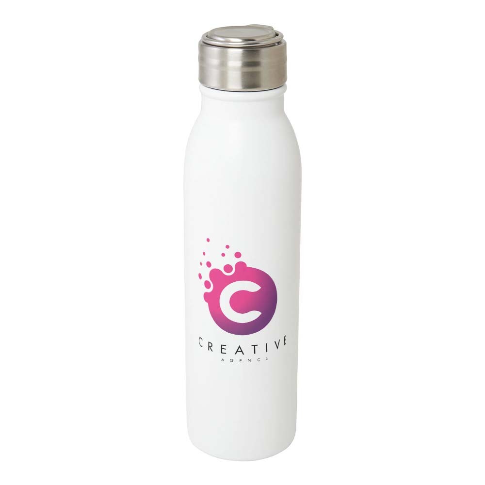 Harper 700 ml RCS certified stainless steel water bottle with metal loop - Waterlooville