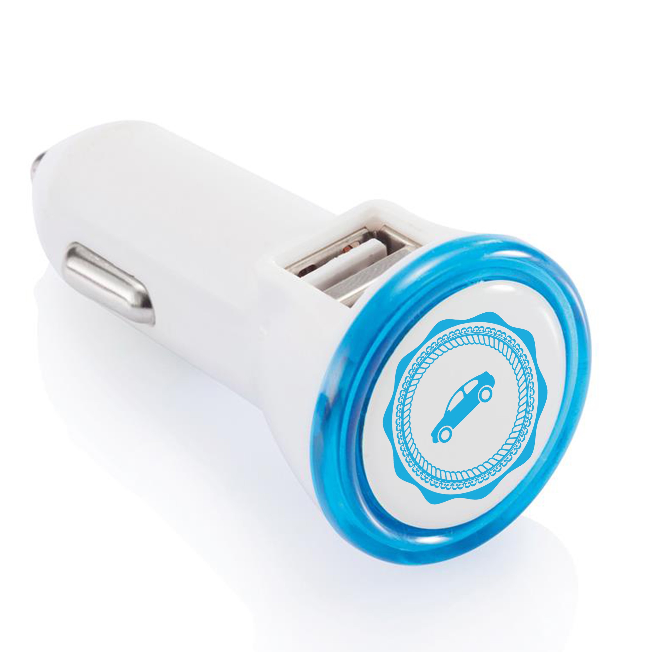 Portable Double USB Connector with Integrated LED Light - Zouch