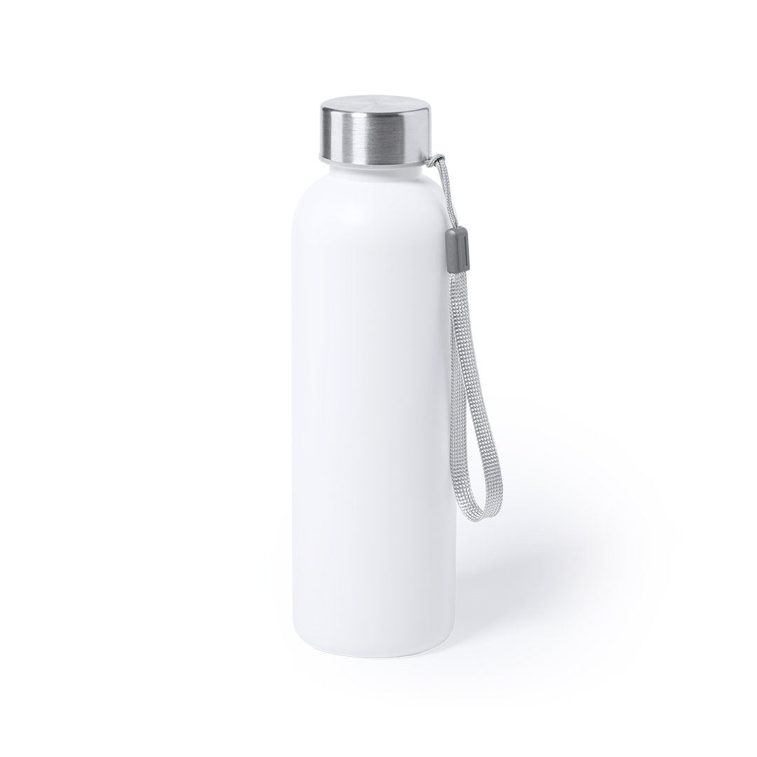 A bottle made of anti-bacterial PE material with a stainless steel screw cap 600ml - Llantwit Major