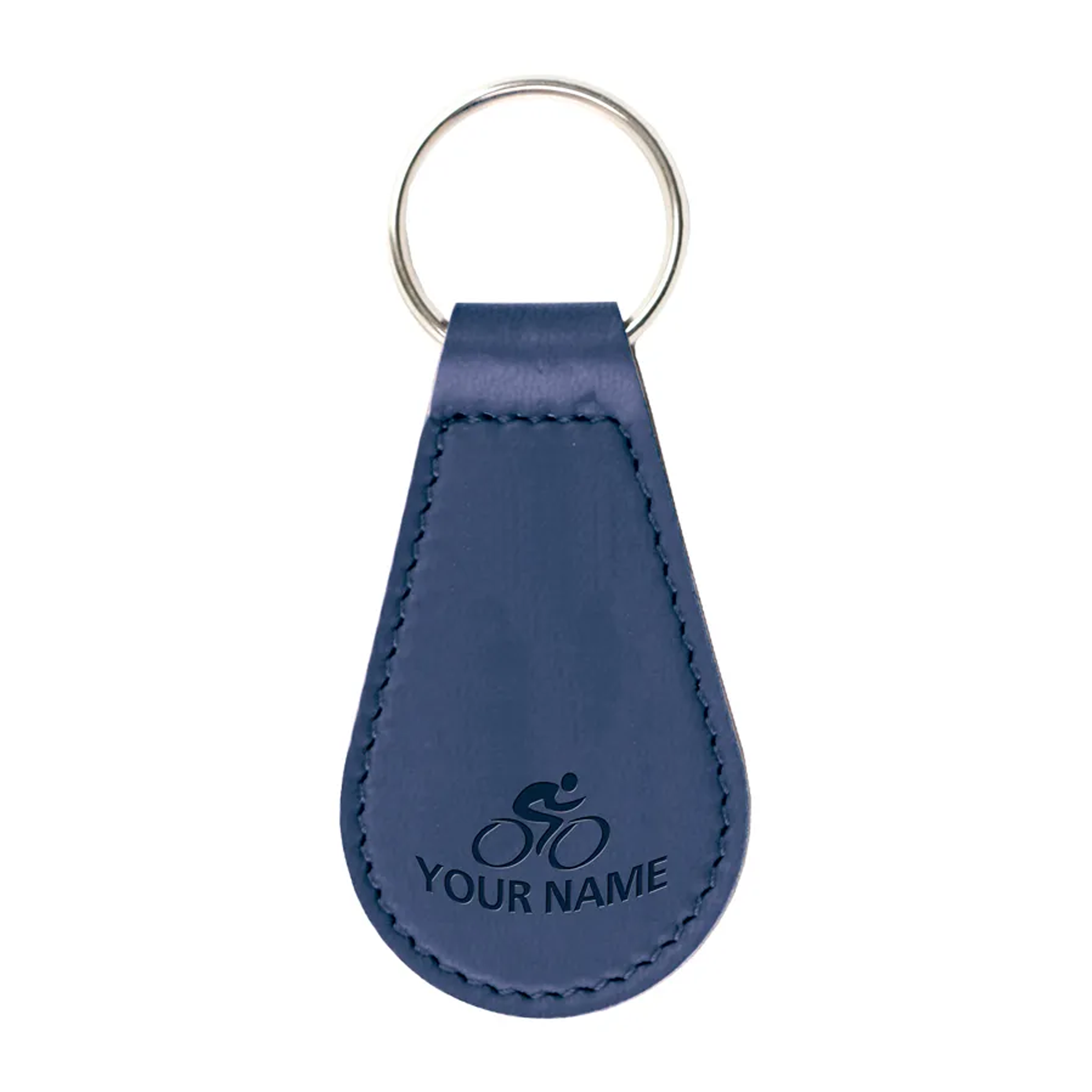Elegant Leather Fusion Keyring - Gleadhill