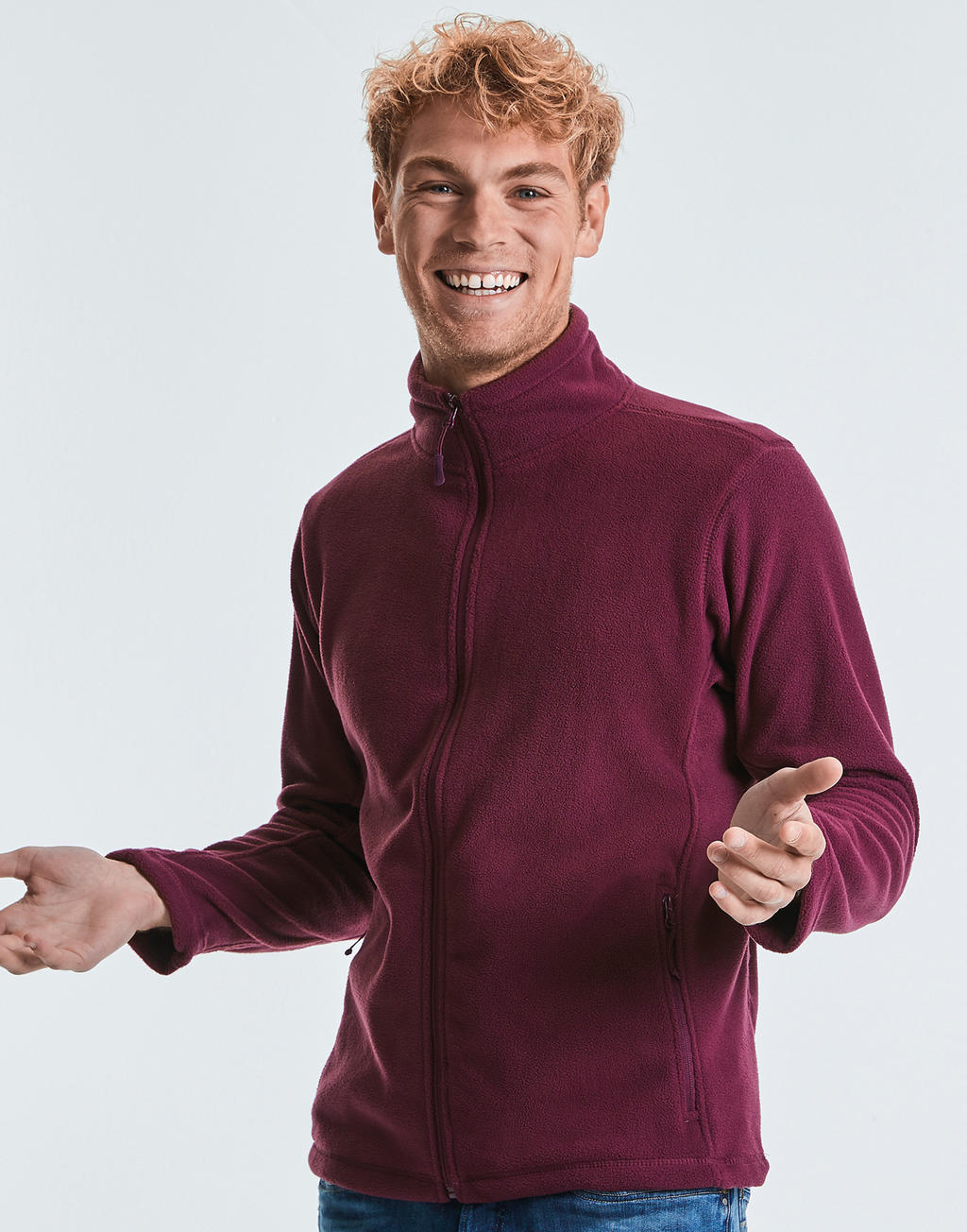 Men's officer collar polar fleece - Epsom and Ewell