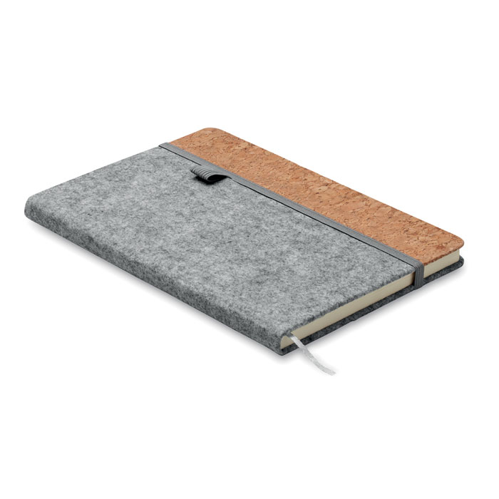 Eco-Friendly Cork & Felt Notebook - Pilton