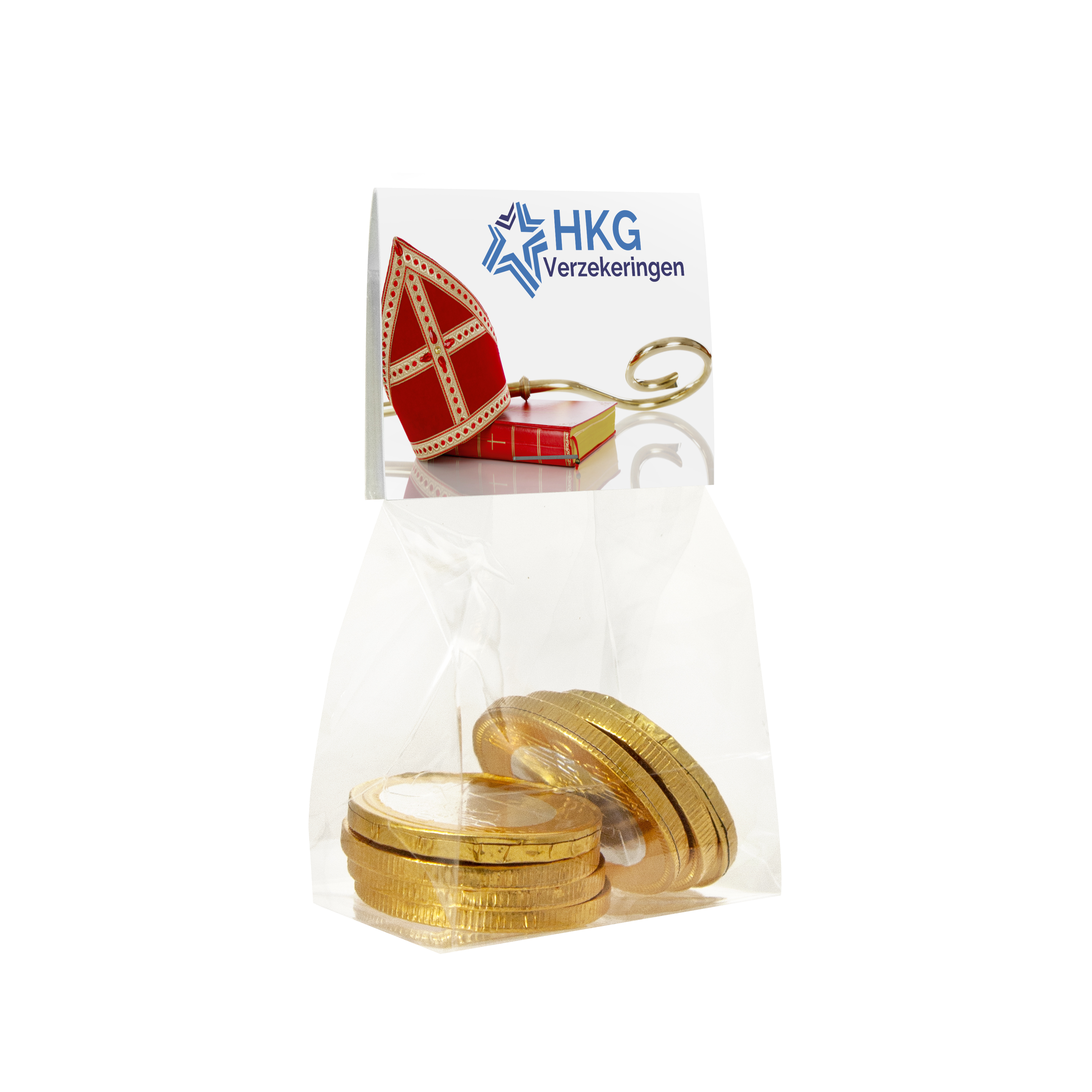 Transparent Pack of Chocolate Coins - Aughton