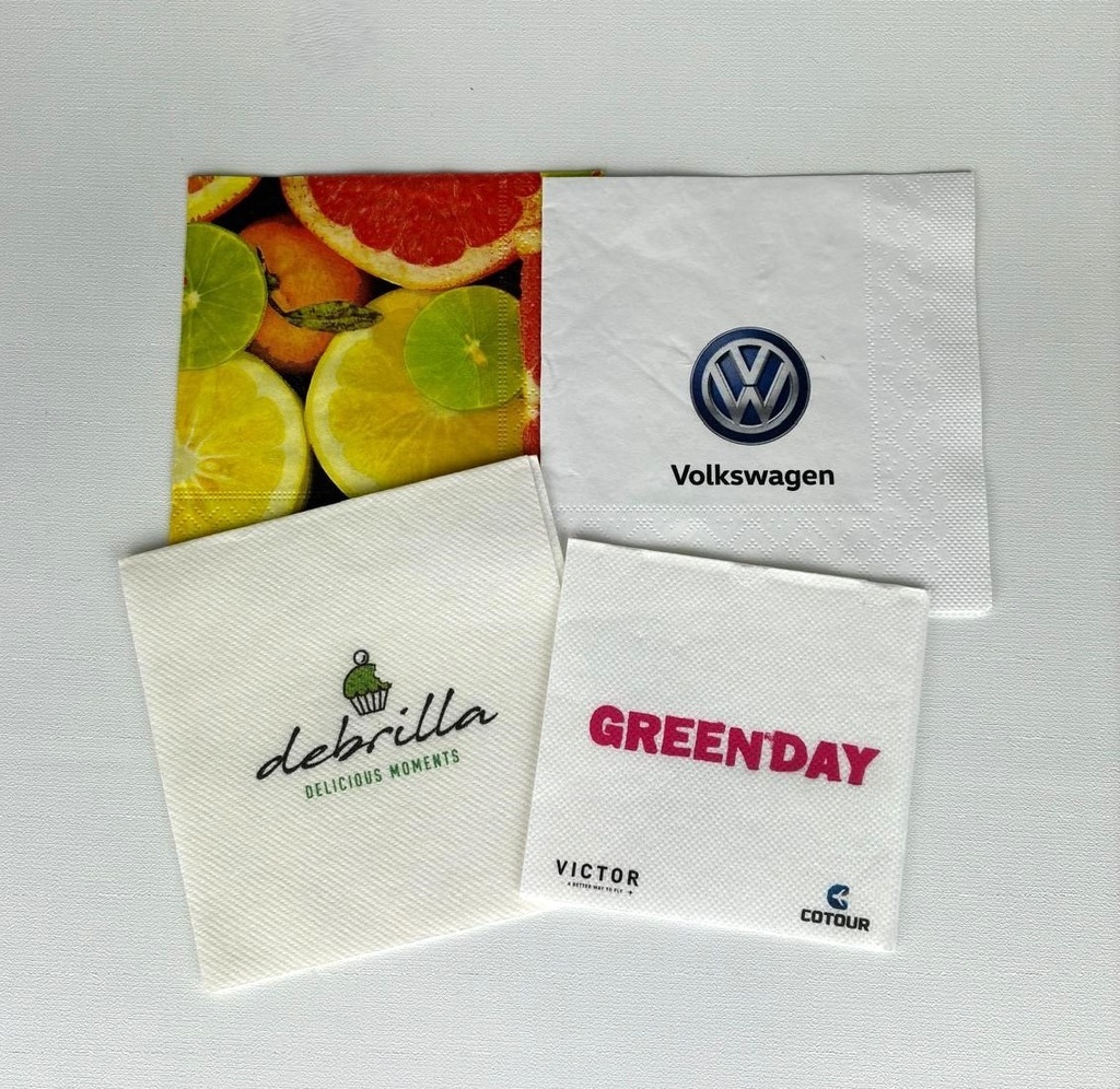 Colorful Custom Cocktail Napkin - Andover