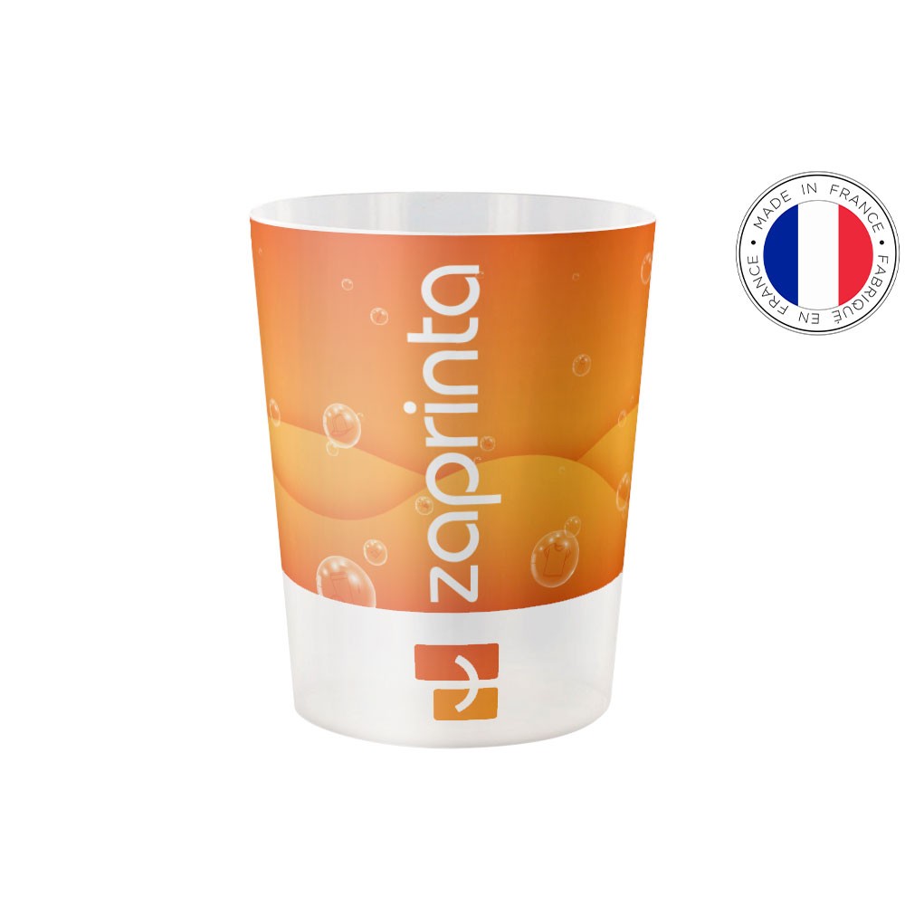 Personalized reusable plastic cup 120ml - Dallas