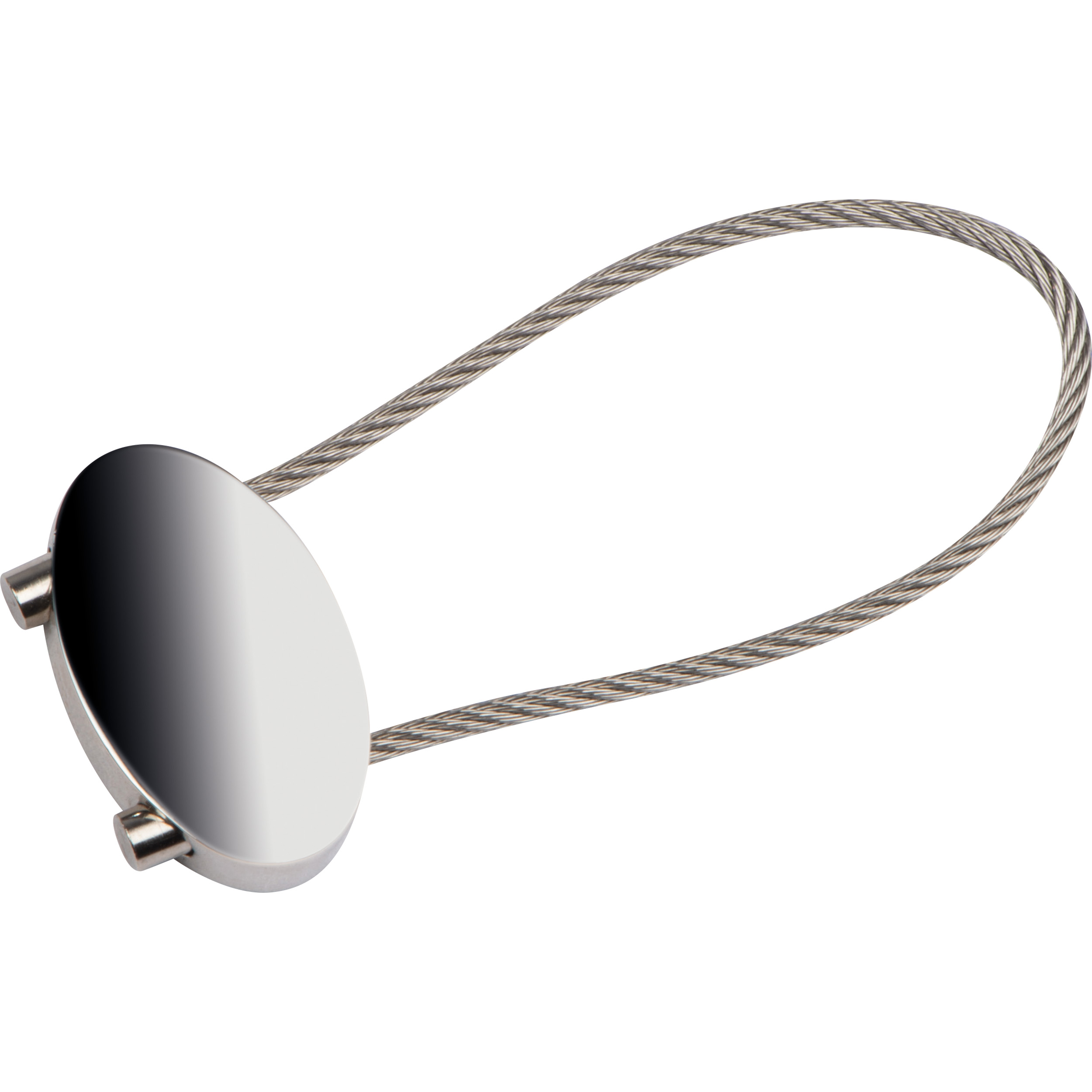 oval-shaped keychain with a wire loop - Barleythorpe