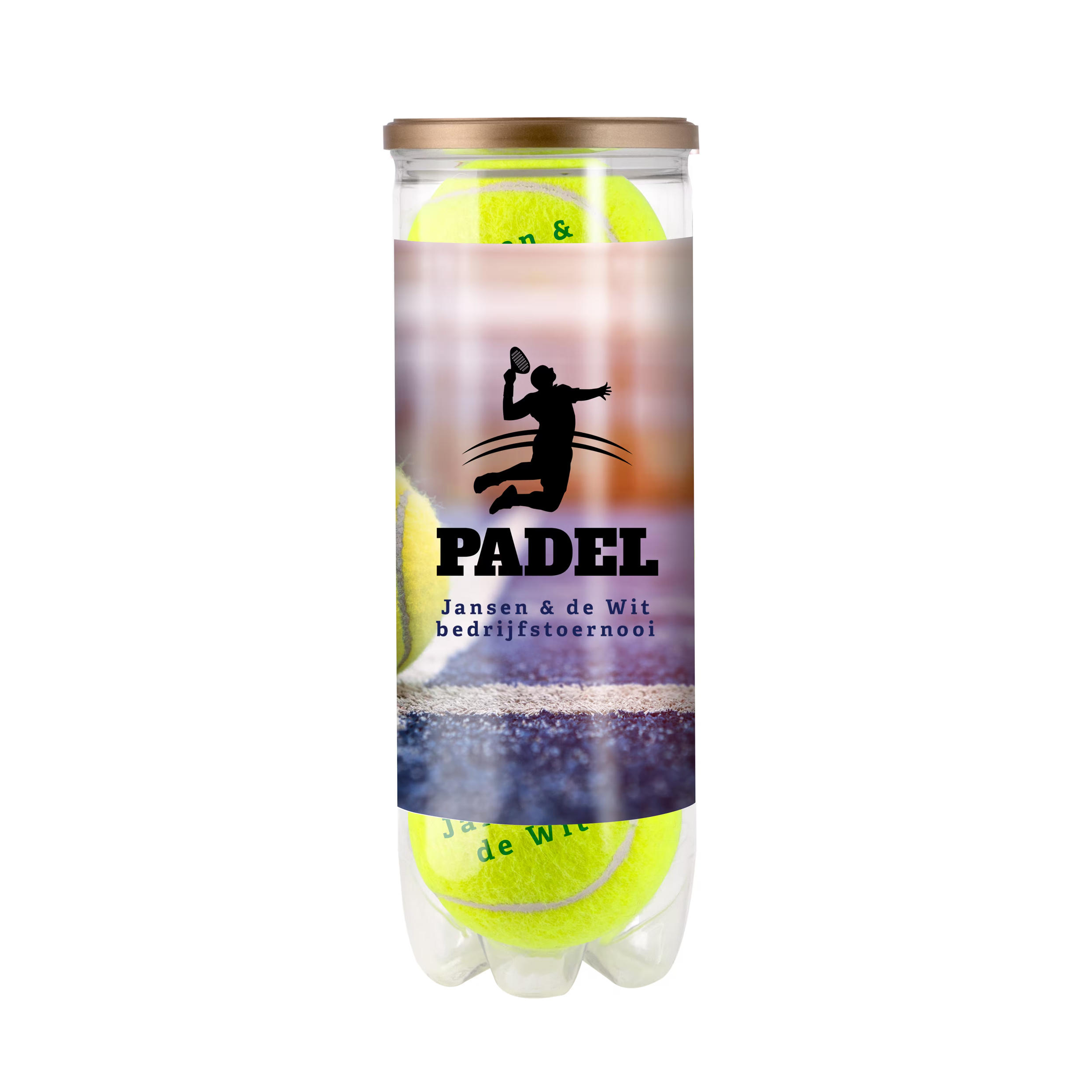 Tube of padel balls