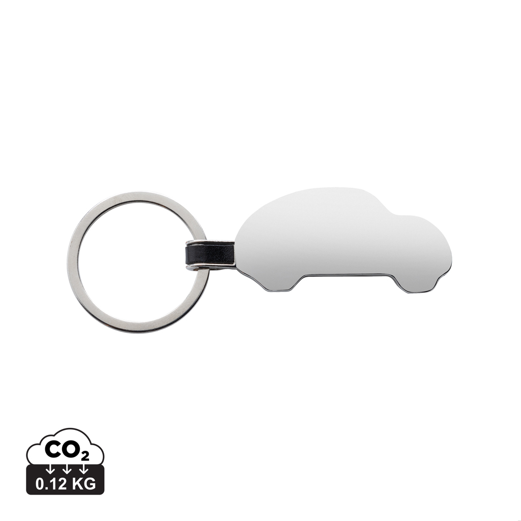 EcoDrive Recycled Zinc Alloy Car Keyring - Longparish