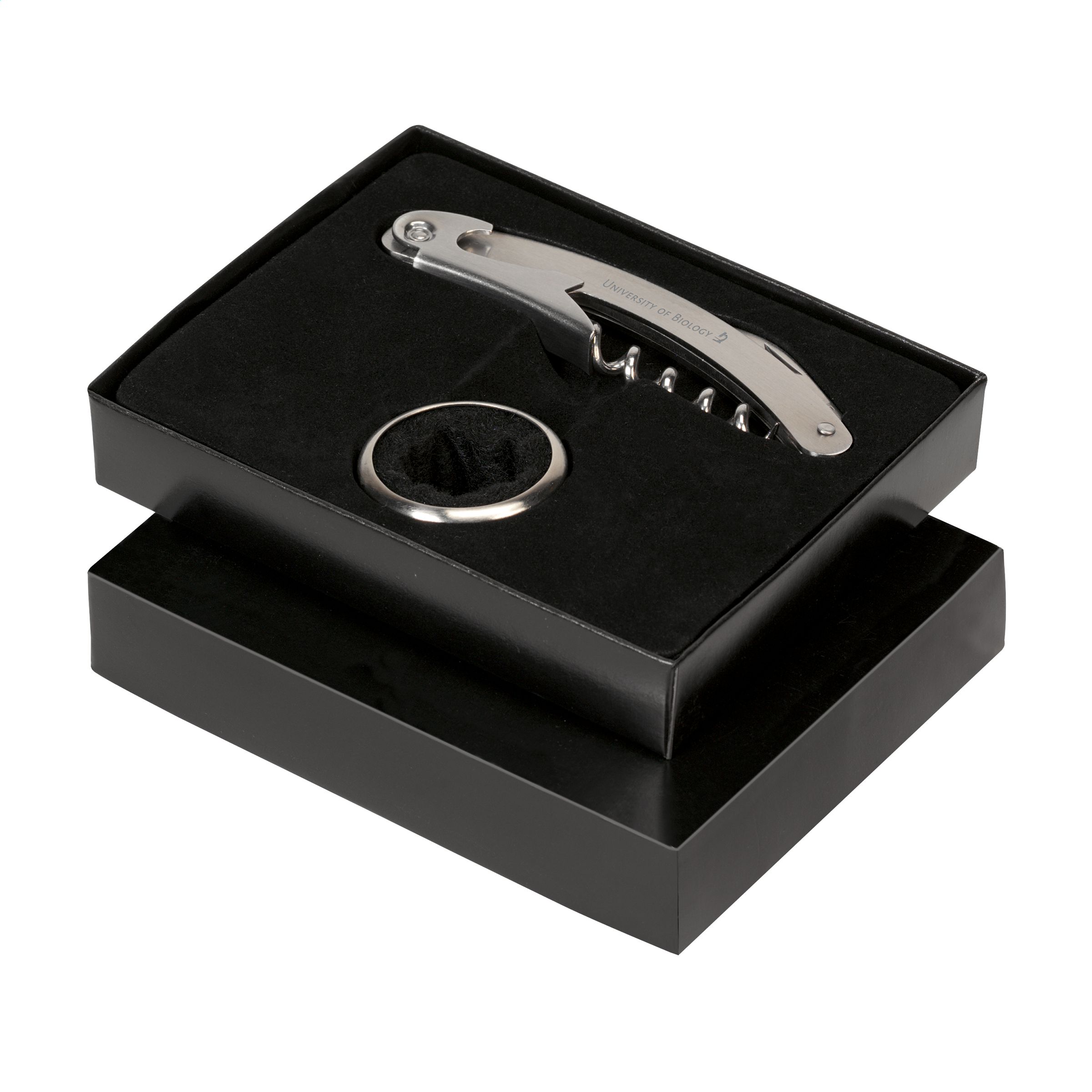 2-Piece Matte Steel Wine Gift Set - Bradford