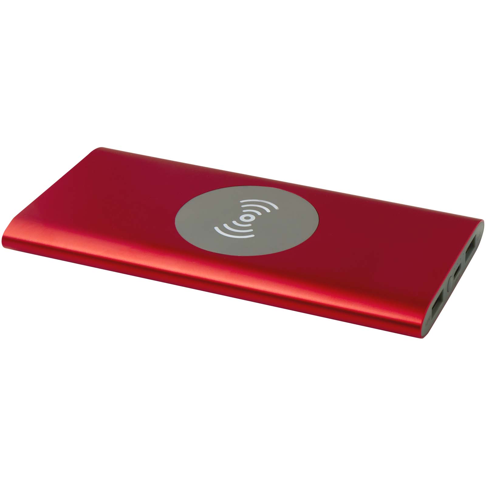 Saft 8000 mAh Typ-C recycelte Aluminium-Wireless-Powerbank - Spangenberg