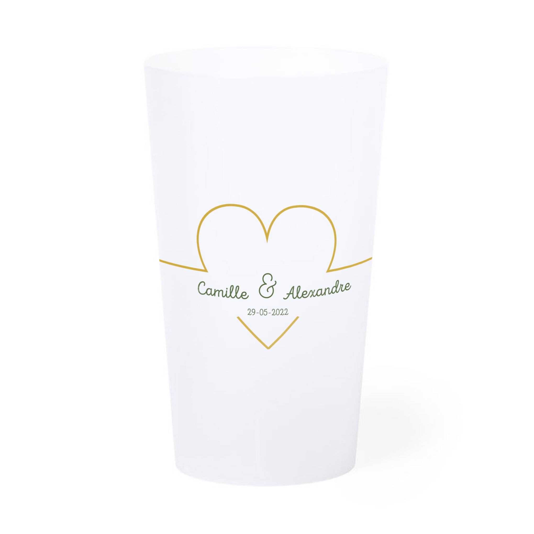 Customized wedding goblet 33 cl - Venus