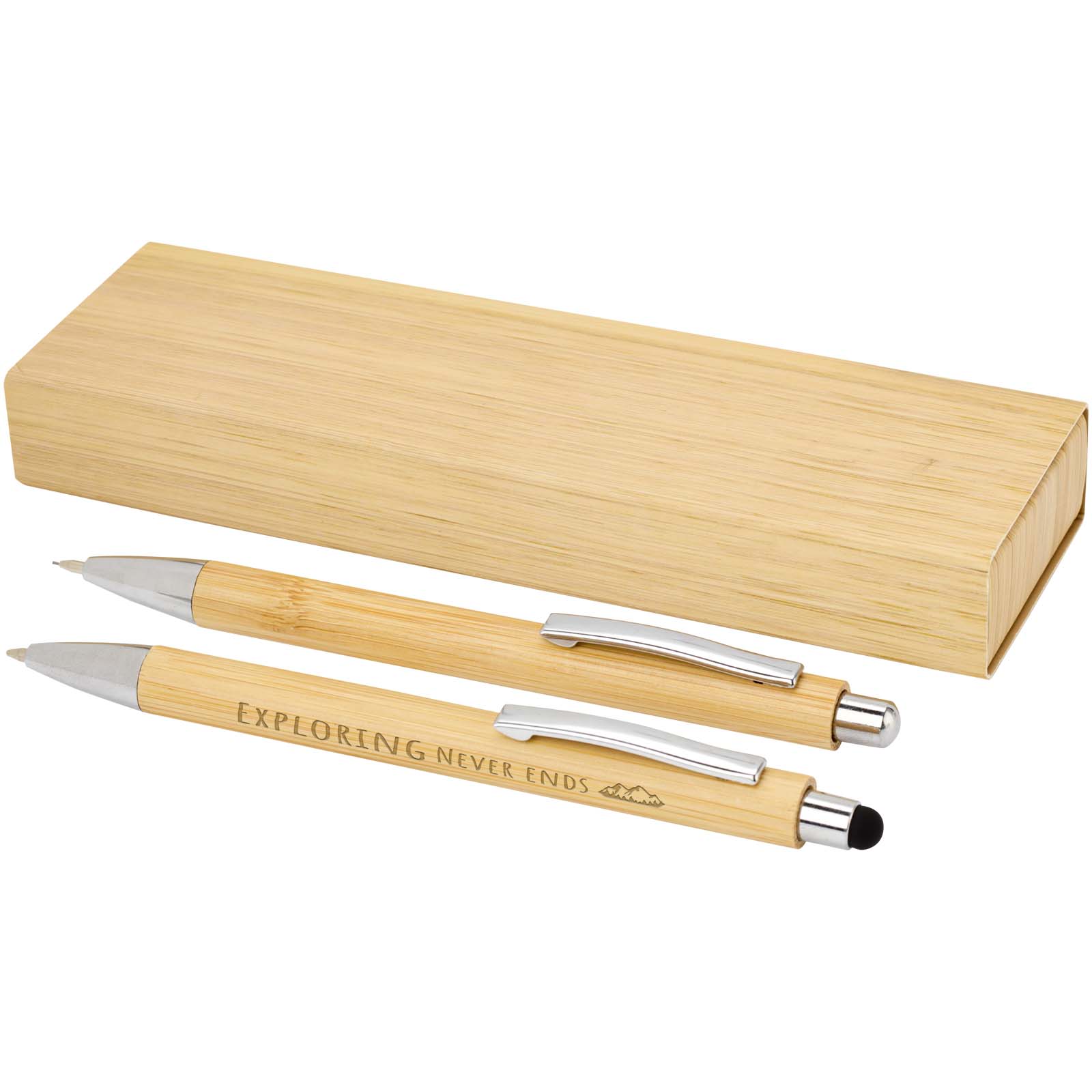 Eco Bamboo Writing Duo - Aldershot bedrukken met logo