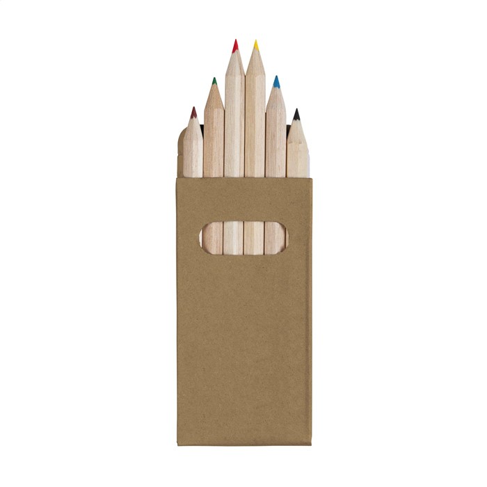 Unpainted Wooden Coloured Pencils in Recycled Cardboard Box - Matfield