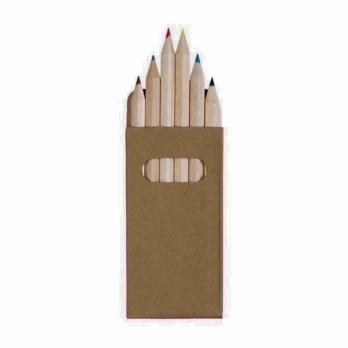 Unpainted Wooden Coloured Pencils in Recycled Cardboard Box - Matfield