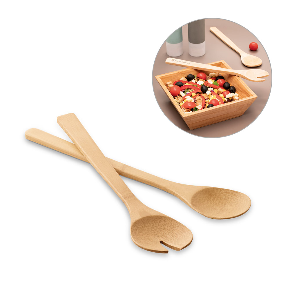 Bamboo Salad Cutlery Set - Oakham