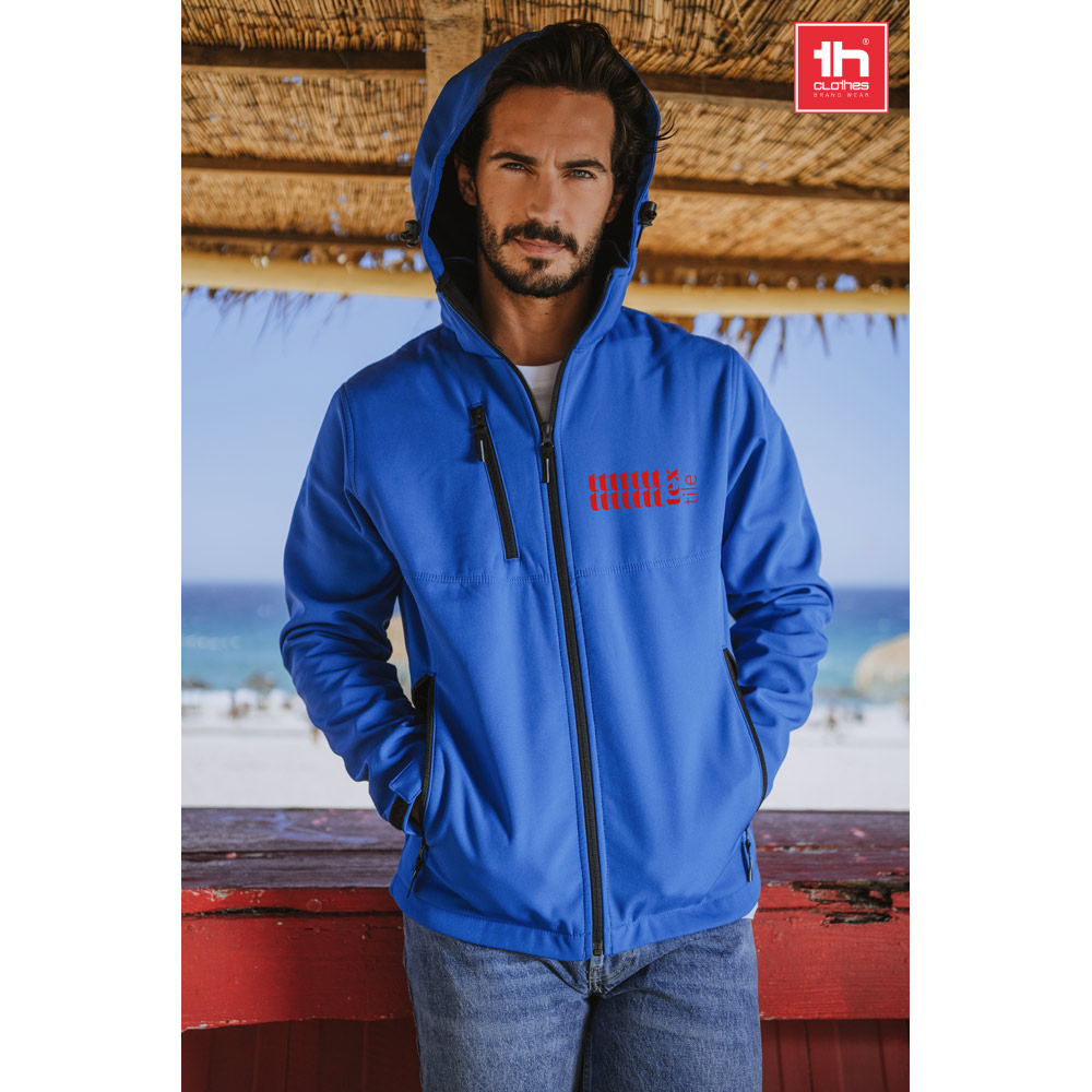 Wimbledon Men's Softshell Jacket with Detachable Hood - Corfe Castle
