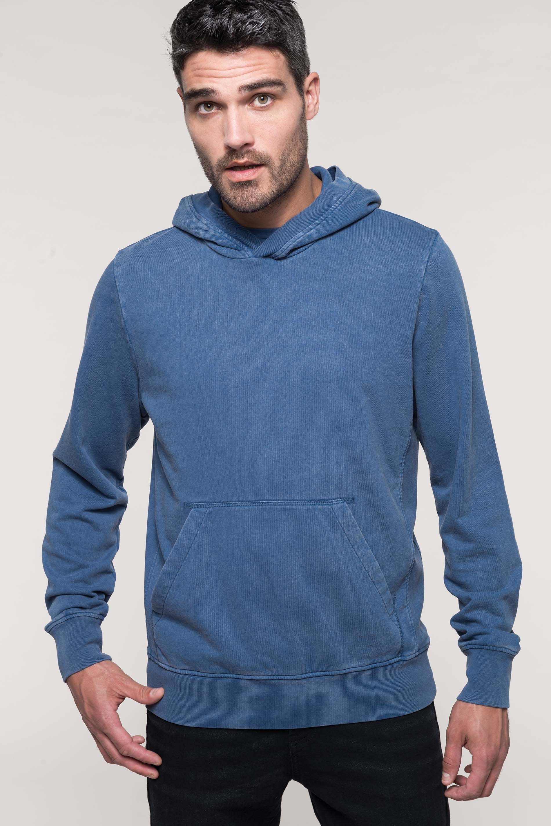 Aged French Terry Hoodie - Piddlehinton - Tintern