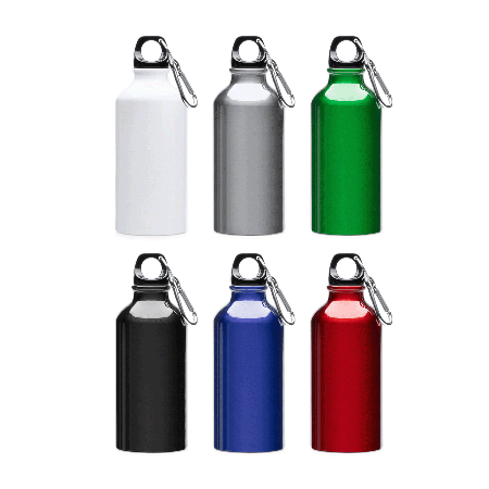 Aluminium Sublimation Drinking Bottle with Carabiner Clip - Higham Ferrers