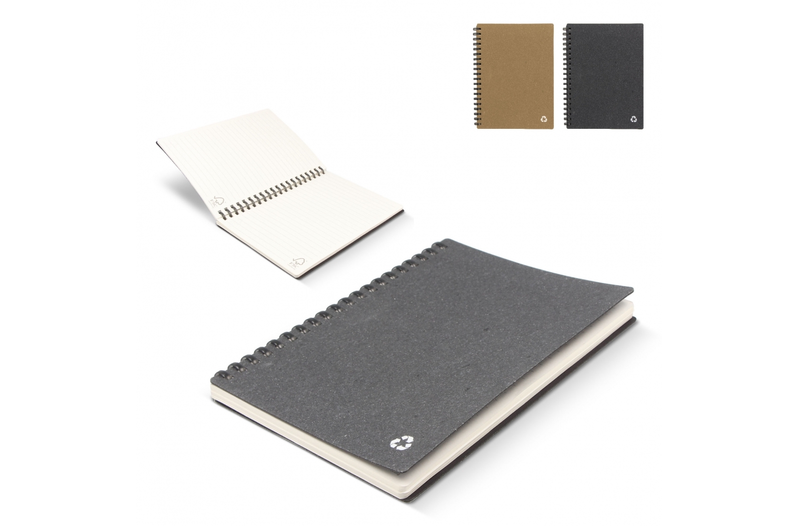 Midi Notebook made of recycled leather - Tarrant Hinton