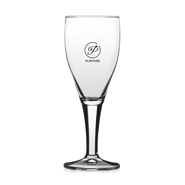 Customized beer glass on transparent stem 300 ml - Chambly